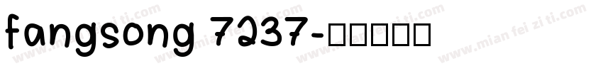 fangsong 7237字体转换